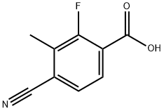 Benzoic acid, 4-cyano-2-fluoro-3-methyl- Struktur