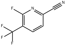 2-Pyridinecarbonitrile, 6-fluoro-5-(trifluoromethyl)- Struktur