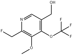 2-(Fluoromethyl)-3-methoxy-4-(trifluoromethoxy)pyridine-5-methanol Structure