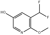 3-Pyridinol, 5-(difluoromethyl)-6-methoxy- Struktur