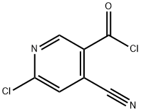 6-Chloro-4-cyanonicotinoyl chloride Structure