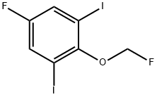 1,3-Diiodo-5-fluoro-2-(fluoromethoxy)benzene Struktur