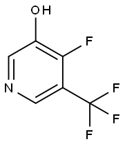 3-Pyridinol, 4-fluoro-5-(trifluoromethyl)- Struktur