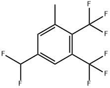 3,4-Bis(trifluoromethyl)-5-methylbenzodifluoride 化学構造式