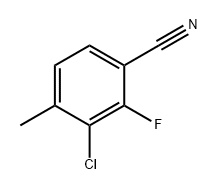 Benzonitrile, 3-chloro-2-fluoro-4-methyl- 化学構造式