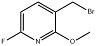 Pyridine, 3-(bromomethyl)-6-fluoro-2-methoxy- Structure