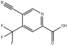 5-Cyano-4-(trifluoromethyl)picolinic acid Struktur