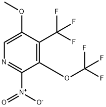 5-Methoxy-2-nitro-3-(trifluoromethoxy)-4-(trifluoromethyl)pyridine 结构式