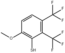 2,3-Bis(trifluoromethyl)-6-methoxythiophenol Structure