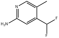 2-Pyridinamine, 4-(difluoromethyl)-5-methyl- Structure
