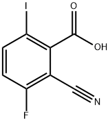 2-Cyano-3-fluoro-6-iodobenzoic acid 结构式