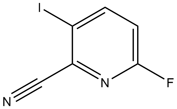 6-Fluoro-3-iodo-2-pyridinecarbonitrile Structure