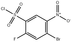 4-Bromo-2-fluoro-5-nitrobenzenesulfonyl chloride Structure