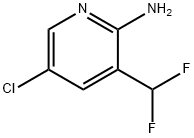 2-Pyridinamine, 5-chloro-3-(difluoromethyl)- Struktur