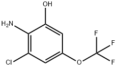 2-Chloro-6-hydroxy-4-(trifluoromethoxy)aniline Struktur