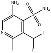 5-Amino-3-(difluoromethyl)-2-methylpyridine-4-sulfonamide Structure
