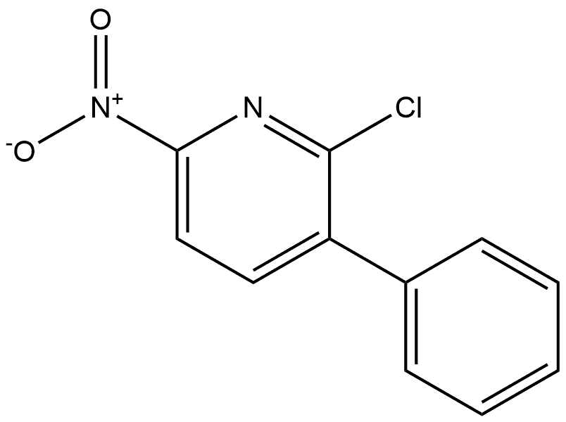 2-chloro-6-nitro-3-phenylpyridine Structure