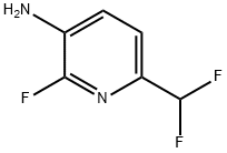 3-Pyridinamine, 6-(difluoromethyl)-2-fluoro- Structure