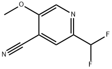 4-Cyano-2-(difluoromethyl)-5-methoxypyridine Struktur
