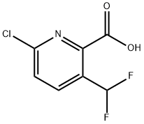 6-氯-3-(二氟甲基)吡啶甲酸 结构式