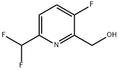 2-Pyridinemethanol, 6-(difluoromethyl)-3-fluoro- Struktur