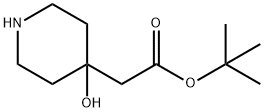 2-(4-羟基哌啶-4-基)乙酸叔丁酯,180532-52-9,结构式