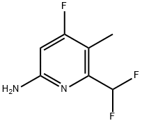 6-Amino-2-(difluoromethyl)-4-fluoro-3-methylpyridine Structure