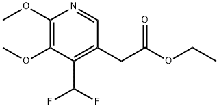 Ethyl 4-(difluoromethyl)-2,3-dimethoxypyridine-5-acetate Structure