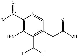 1805369-81-6 3-Amino-4-(difluoromethyl)-2-nitropyridine-5-acetic acid