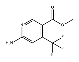 3-Pyridinecarboxylic acid, 6-amino-4-(trifluoromethyl)-, methyl ester Structure