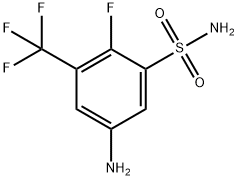 5-Amino-2-fluoro-3-(trifluoromethyl)benzenesulfonamide Structure