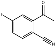 Benzonitrile, 2-acetyl-4-fluoro- Struktur