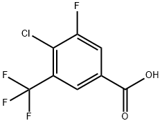 4-Chloro-3-fluoro-5-(trifluoromethyl)benzoic acid Struktur