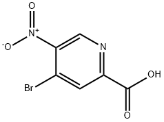 2-Pyridinecarboxylic acid, 4-bromo-5-nitro- 化学構造式
