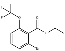 Ethyl 2-bromo-6-(trifluoromethoxy)benzoate,1805474-43-4,结构式