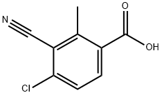 Benzoic acid, 4-chloro-3-cyano-2-methyl- Struktur