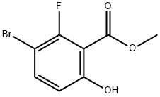Benzoic acid, 3-bromo-2-fluoro-6-hydroxy-, methyl ester Structure