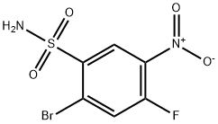 2-溴-4-氟-5-硝基苯磺酰胺, 1805502-34-4, 结构式