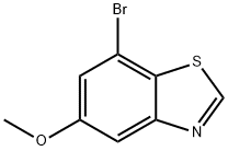 Benzothiazole, 7-bromo-5-methoxy- 化学構造式