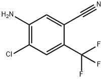5-氨基-4-氯-2-(三氟甲基)苯甲腈, 1805524-35-9, 结构式