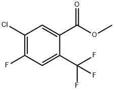 Methyl 5-chloro-4-fluoro-2-(trifluoromethyl)benzoate Structure