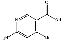 3-Pyridinecarboxylic acid, 6-amino-4-bromo- Struktur