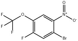 Benzene, 1-bromo-5-fluoro-2-nitro-4-(trifluoromethoxy)- Struktur