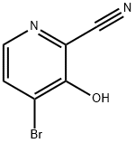 2-Pyridinecarbonitrile, 4-bromo-3-hydroxy- Struktur