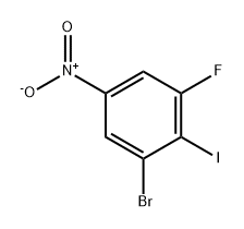 1-溴-3-氟-2-碘-5-硝基苯 结构式