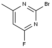2-Bromo-4-fluoro-6-methylpyrimidine Struktur
