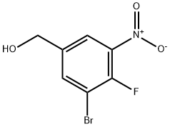 (3-溴-4-氟-5-硝基苯基)甲醇, 1805598-07-5, 结构式