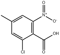 2-氯-4-甲基-6-硝基苯甲酸, 1805627-74-0, 结构式