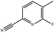 2-Pyridinecarbonitrile, 6-fluoro-5-methyl- Struktur