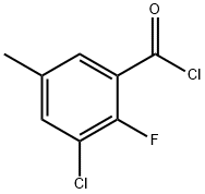 Benzoyl chloride, 3-chloro-2-fluoro-5-methyl- Structure